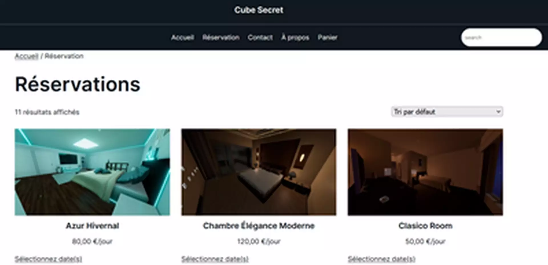 Projet TP cube secret